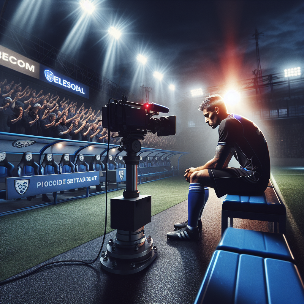 Player under TV spotlight in Cluj, emotional reaction to hostile boos